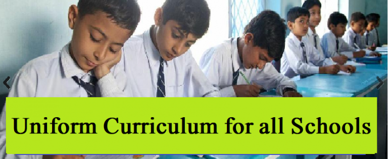 Uniform Curriculum for all Schools