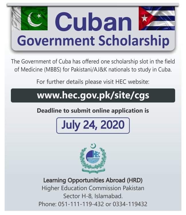 Cuban Government Scholarship