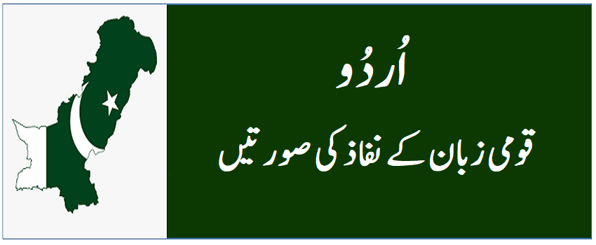 قومی زبان کے نفاذ کی صورتیںتیں