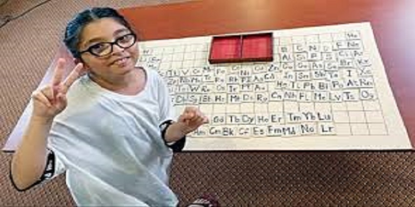 World record for a nine-year-old Pakistani girl in chemistry