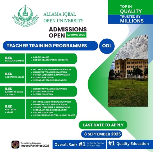 Admission Open - AIOU